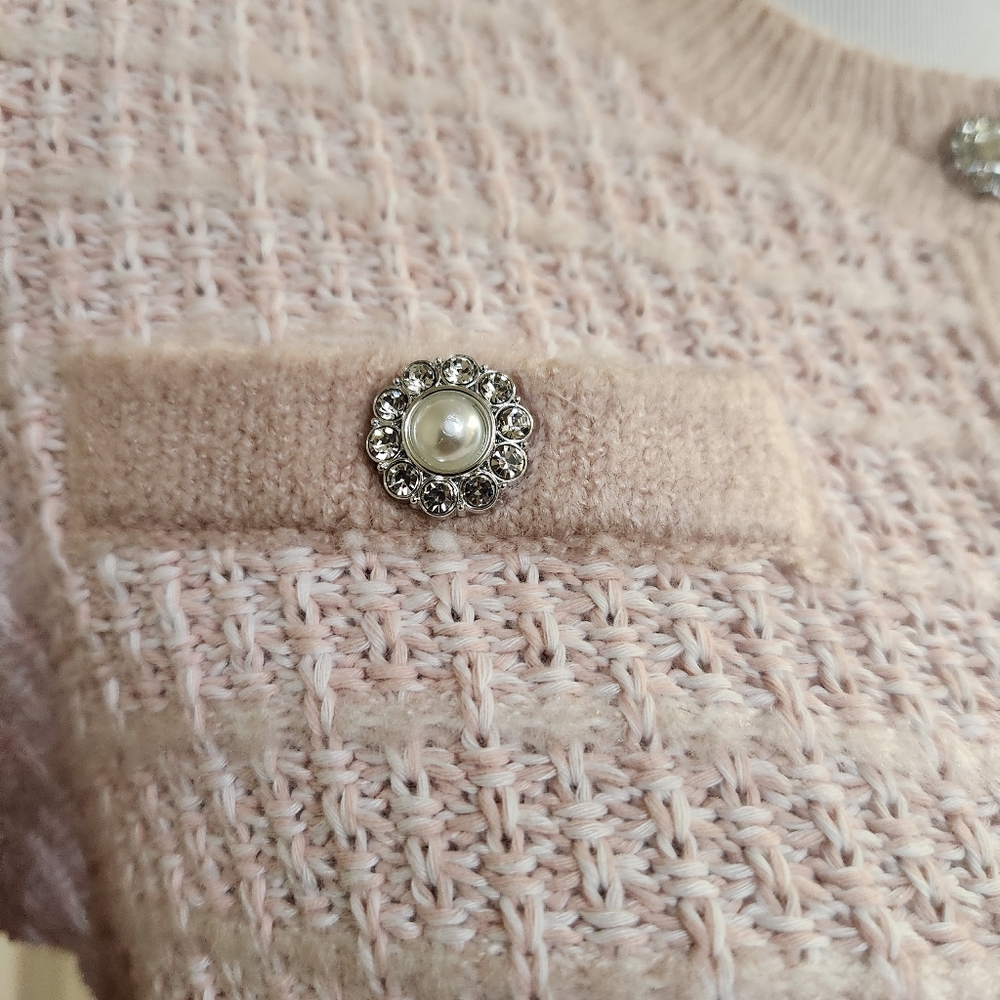 🆕️⬇️Laundry by Shelli Segal Bouclé Button Front Cardigan - Picture 4 of 10
